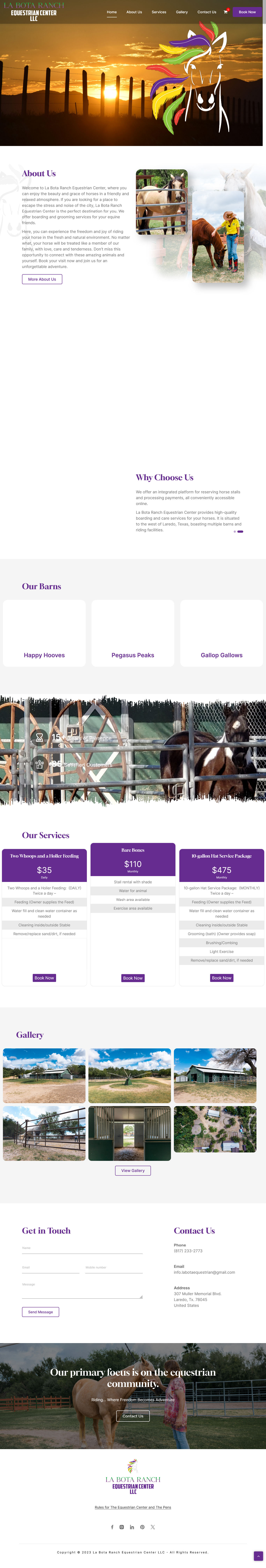 La Bota Ranch Equestrian Center LLC